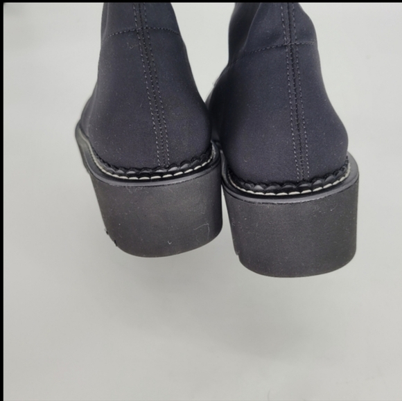 New Paul Green long classy stretchy round toe black boots size UK 4   US 6.5 - Picture 7 of 11